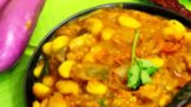 கல்யாண வீட்டு கத்திரிக்காய் மொச்சை கூட்டு இப்படி செய்து பாருங்க! ஆஹா இதன் சுவையே தனி!
